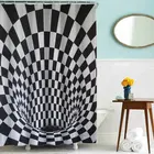 custom modern stylish plain colour printed shower curtain long bathroom curtains