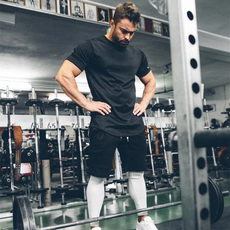 O Neck Sexy Men T-Shirt Muscle Fit T Shirt-20