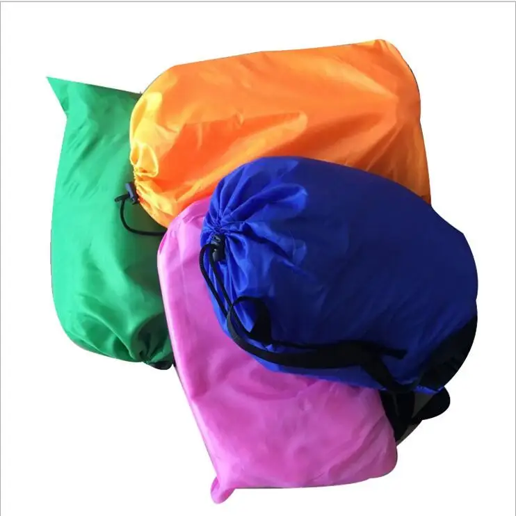 2017 Hot new design outdoor lazy sofa new comfortable beach air laybag nylon fabric inflatable bean bag air sofa