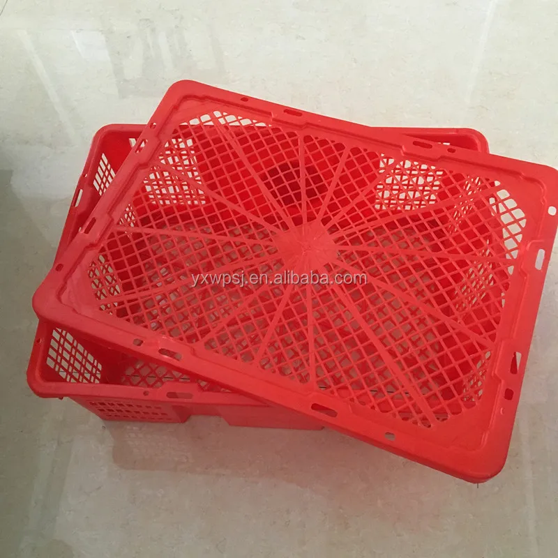 oem & customized plastic baskets with lid turnover basket (sgk-2