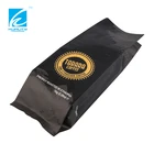 Custom printed gusset aluminum foil laminated coffee bag with valve