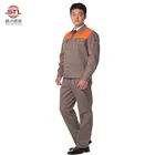 100% cotton contrast color collar men work suit workwear working uniform for engineer