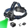 Powerful Active Eyes T6 LED Green Light Plants Grow Night Vision Headlamps
