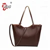 Customized vintage crazy Horse ladies PU leather handbag tote bag