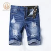Top Quality Summer Shorts Straight Cut JeansJeans Men Destroy