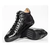 New arrival luxury quality stylish exotic real crocodile leather skin shoes men casual