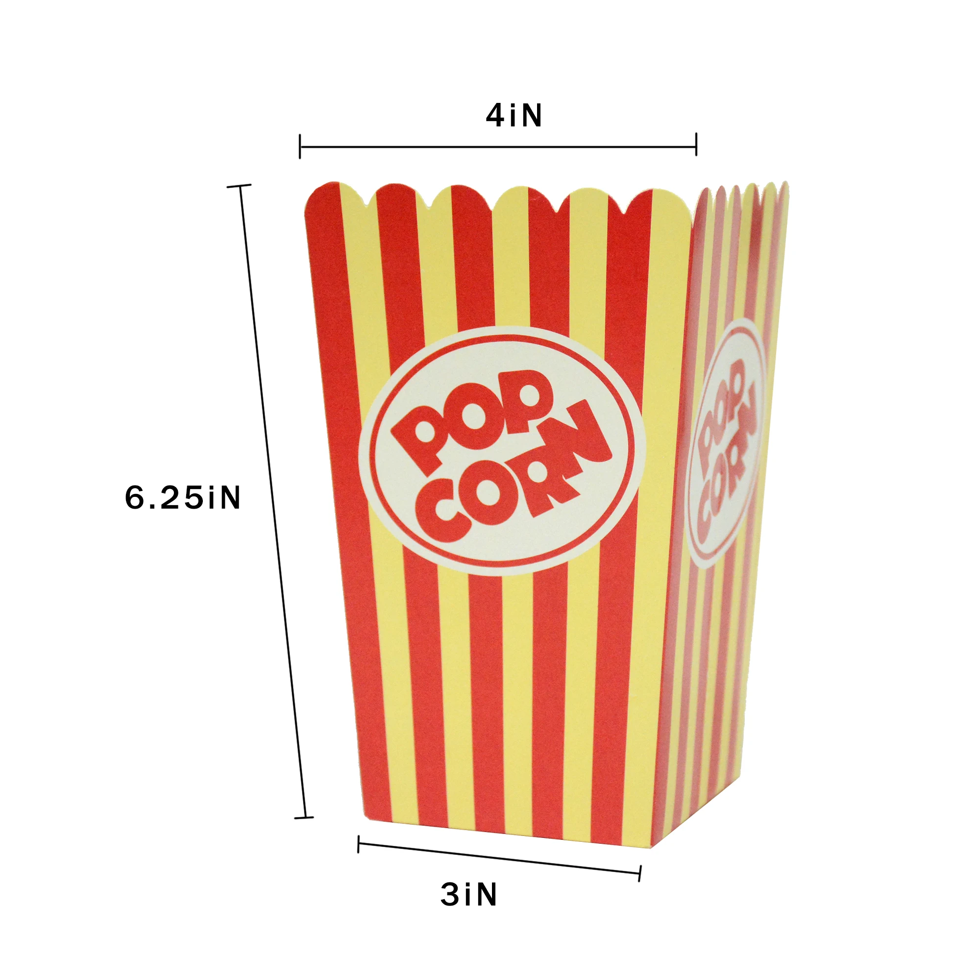 popcorn paper box custom packing food grade paper