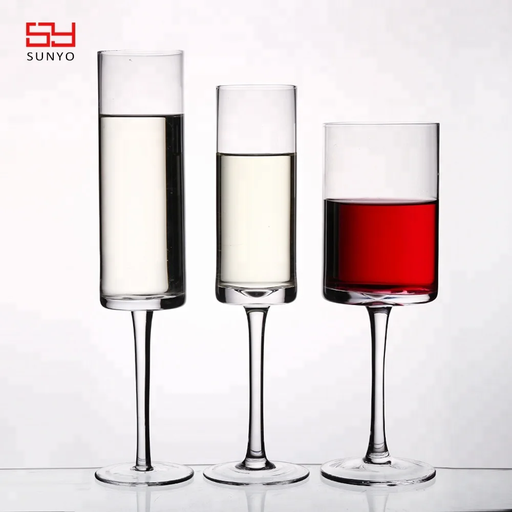 square champagne flutes glass