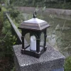 Waterproof Wind Lamp Hanging Outdoor Garden LED Solar Candle Light
