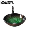 Foshan 12mm Bathroom Design Best Price Vessel Sink Glass Washing Basin