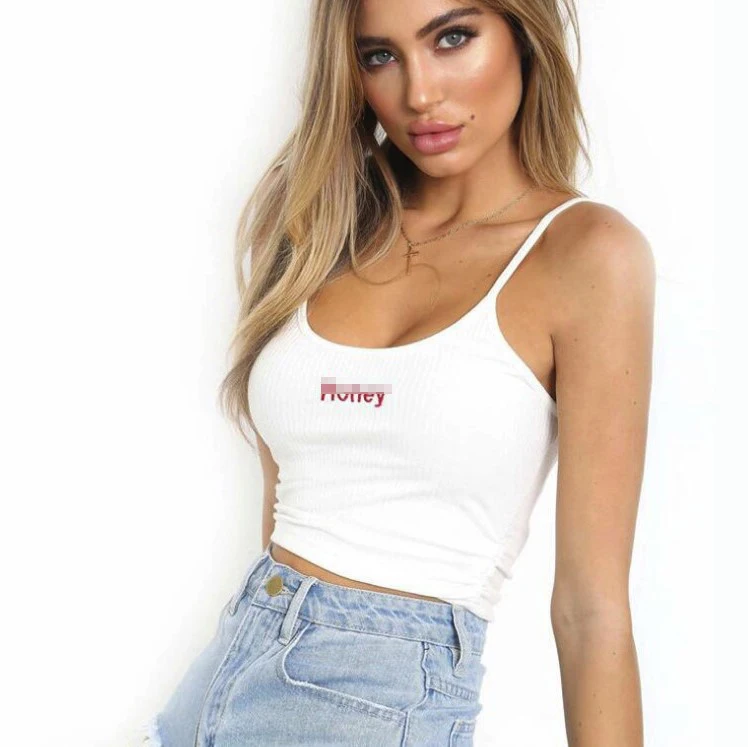 Wholesale cheap hot selling new design cotton colorful embroidery logo fashion sexy crop women tank top, 7 colors
Wholesale cheap hot selling new design cotton colorful embroidery logo fashion sexy crop women tank top, 7 colors