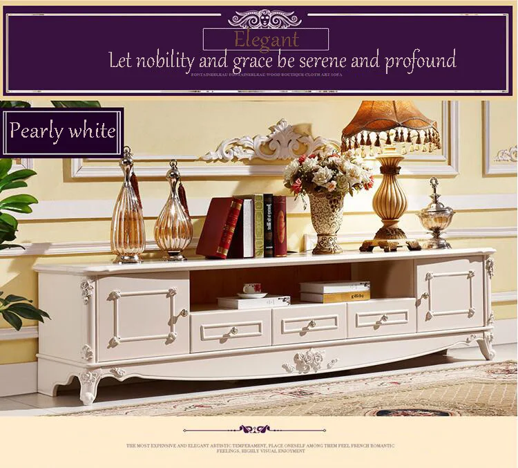 Antique High Living Room Wooden furniture lcd TV Stand p10065