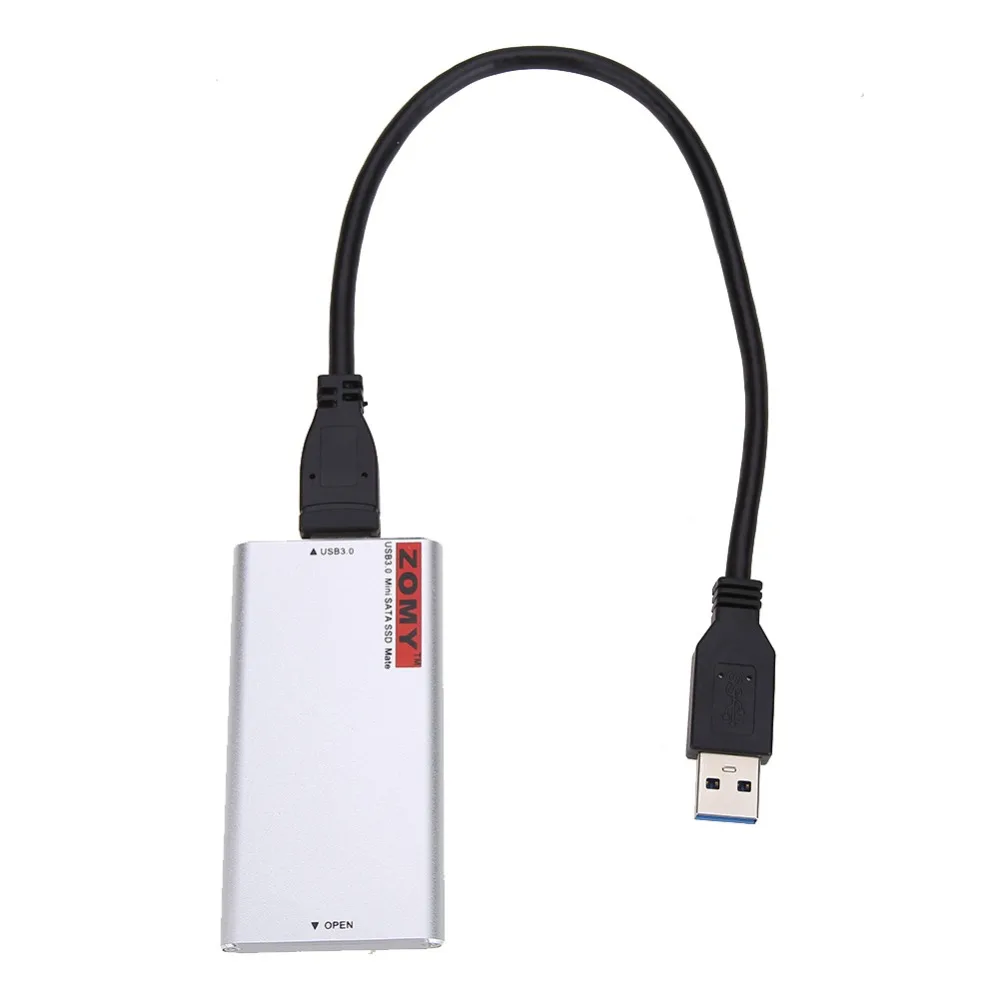 New Brand ZOMY External mSATA SSD to USB 3.0 Super Speed Converter Adapter HDD Enclosure High Speed
New Brand ZOMY External mSATA SSD to USB 3.0 Super Speed Converter Adapter HDD Enclosure High Speed