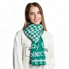 Custom tower pattern shawl wrap wool scarf for girls