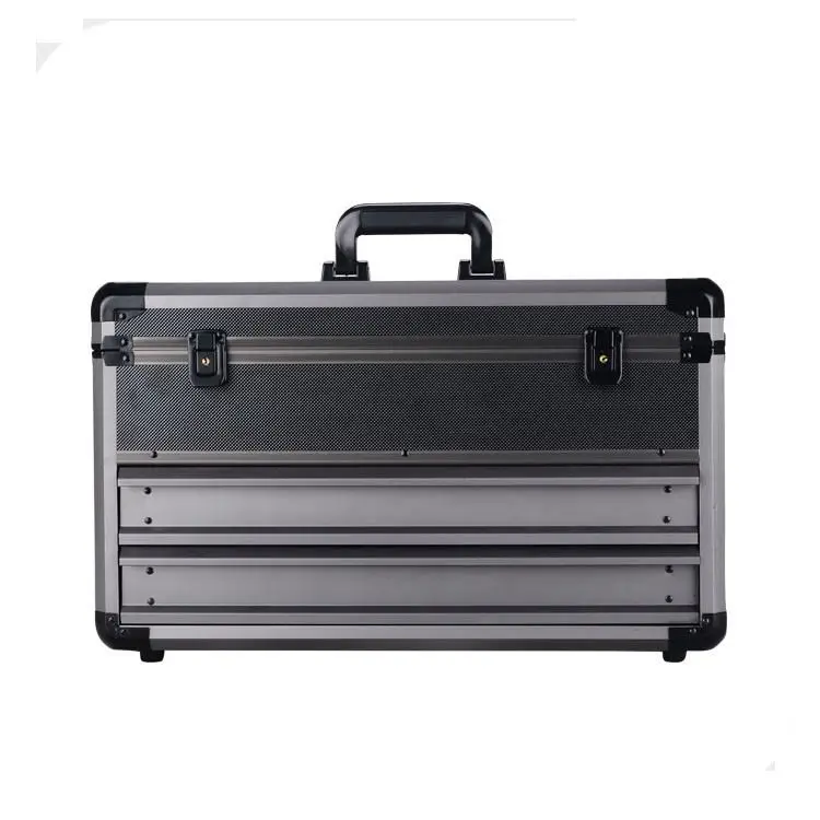 Heavy duty tool case with two drawers