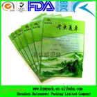 Eco-friendly standing up zipper organic matcha green tea powder bag