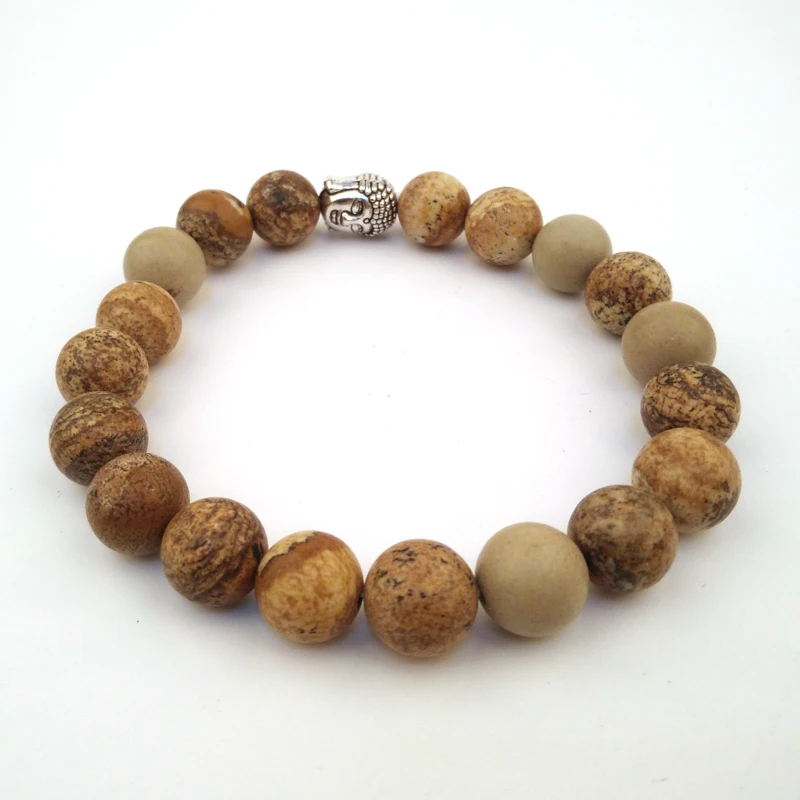 10mm Hot sale lucky picture jasper stone beads bracelet for men Essential oils, More colors offered
10mm Hot sale lucky picture jasper stone beads bracelet for men Essential oils, More colors offered