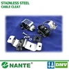 SS316 Stainless Steel Cable Cleat, Cable Clamp with DNV approval trefoil and single