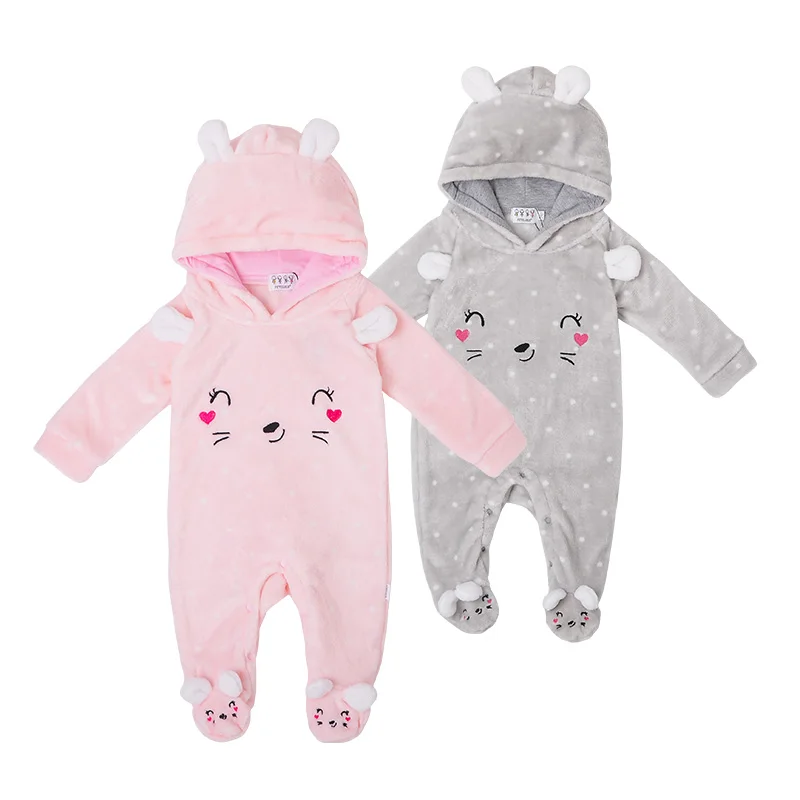 Wholesale Baby Rompers Footed New design lovely Smile Winter Soft Coral Fleece Infant Clothing
Wholesale Baby Rompers Footed New design lovely Smile Winter Soft Coral Fleece Infant Clothing