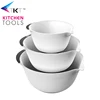 3pc plastic mixing Non-slip salad bowl with handle set vegetable bowl fruit bowl food tray set