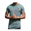Wholesale 95 cotton 5 spandex t shirts for men /custom embroidered men's slim fit t-shirt H-2196