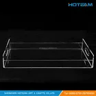 Clear Acrylic Breakfast Serving Tray With Handle