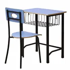 School desk chair for bidding tender single student table and chair sets