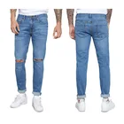 New Style cotton slim custom ripped mens denim jeans