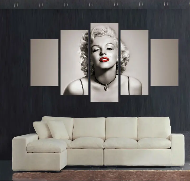 Us 27 0 Best Modern Living Room Bedroom Home Decor Movie Star Sexy Marilyn Monroe Wall Art Picture Print Painting On Canvas Art In Painting