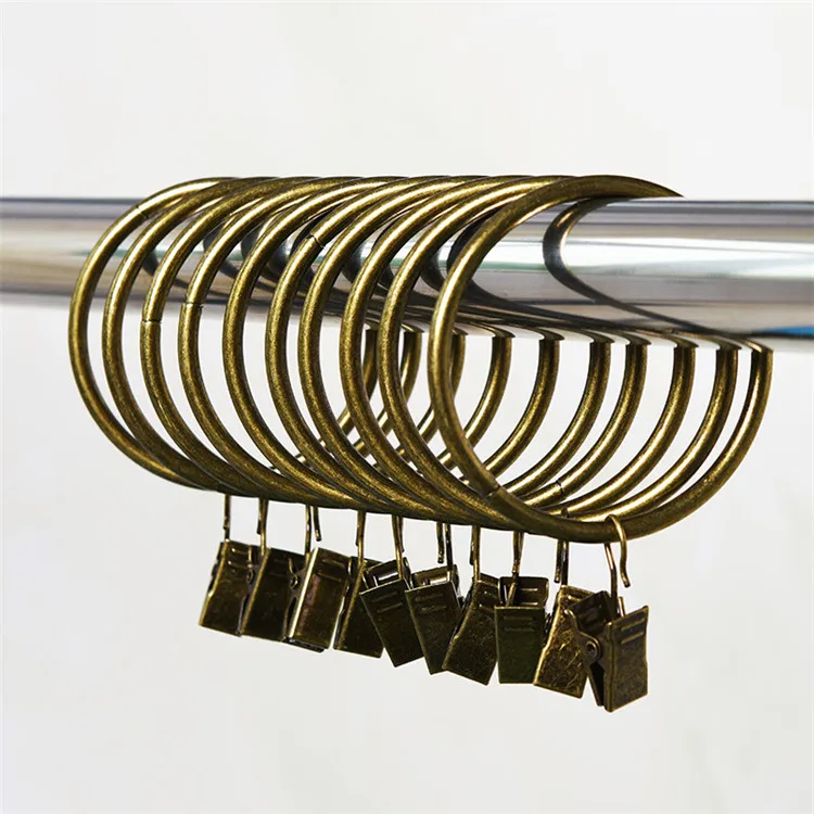 MeeTee Iron Ring Shower Curtain Hanging Ring Curtain Pole Rod Drapery With Clips Home Accessories Buckle J-R158
MeeTee Iron Ring Shower Curtain Hanging Ring Curtain Pole Rod Drapery With Clips Home Accessories Buckle J-R158