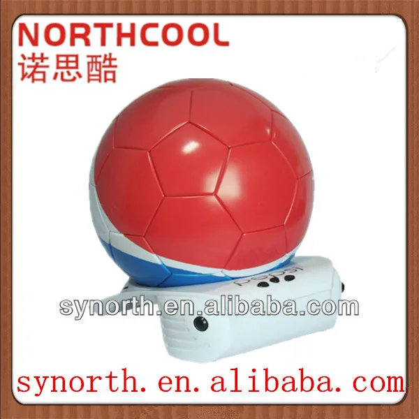 red thermoelectric football shape mini fridge 4l