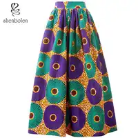 Fashionable digital printing african kitenge pleated maxi long skirt for women with elastic waist
Fashionable digital printing african kitenge pleated maxi long skirt for women with elastic waist