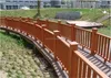 anti-impact wood plastic composite rail/anti-slip long warranty waterside WPC rail/outdoor plastic decking rail