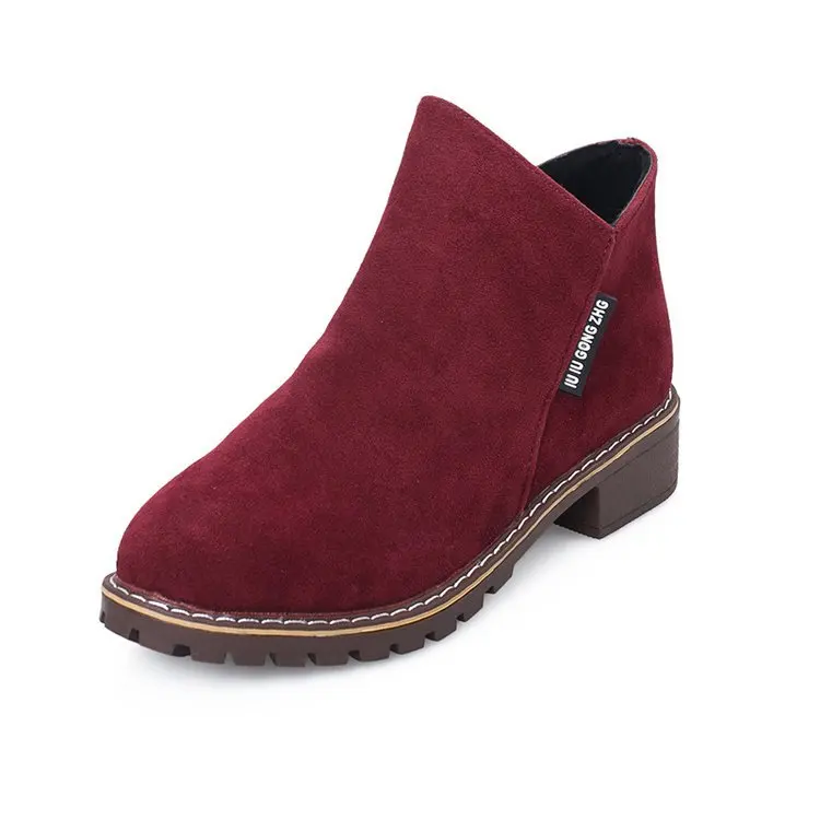 Women Ankle Suede Boots Zipper up Casual Style Factory Direct Burgundy Women ; Flat with Faux Suede XHW-0011 Med (3cm-5cm) Solid
Women Ankle Suede Boots Zipper up Casual Style Factory Direct Burgundy Women ; Flat with Faux Suede XHW-0011 Med (3cm-5cm) Solid