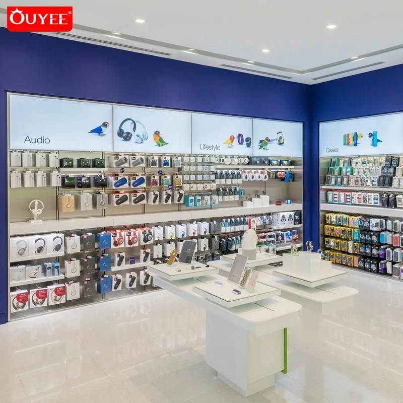 Display Counter Electronic Mobile Phone Shop Interior Design Retail Cell Phone Accessories Store Decoration Design View China Mobile Phone Display