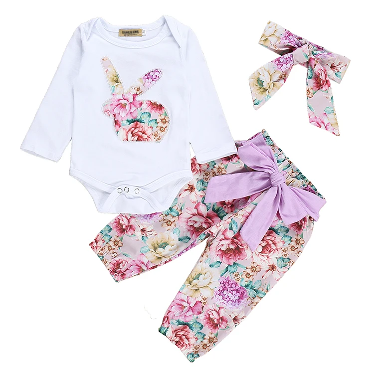 Cute rabbit bow casual trouser set cartoon printed baby romper jumpsuit rompers jumpsuits for baby girls
Cute rabbit bow casual trouser set cartoon printed baby romper jumpsuit rompers jumpsuits for baby girls