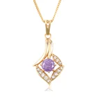 32667 xuping 18K gold plated custom jewelry colorful charm pendant