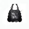 Big Black Skull Head Fashion Vintage Women satchel