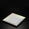 gold coating disposable plastic square plate