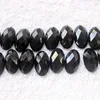 Wholesale Natural Semi precious-stone Black onyx faceted oval cab