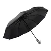 MAYDU Windproof Travel Umbrella Auto Open Close Button Folding Umbrella customizable 3 fold umbrella