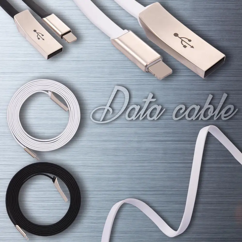 Stylish 2 M Data Cable Aluminum Alloy Flat USB Data Cable For Iphone Fast Charging Data Transmission
Stylish 2 M Data Cable Aluminum Alloy Flat USB Data Cable For Iphone Fast Charging Data Transmission