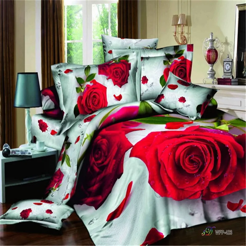 Mickey mouse queen cartoon 3d 100% cotton bedding sets 4pcs include 1pc duvet cover 1pc bed sheet 2 pcs pillowcases for kids.