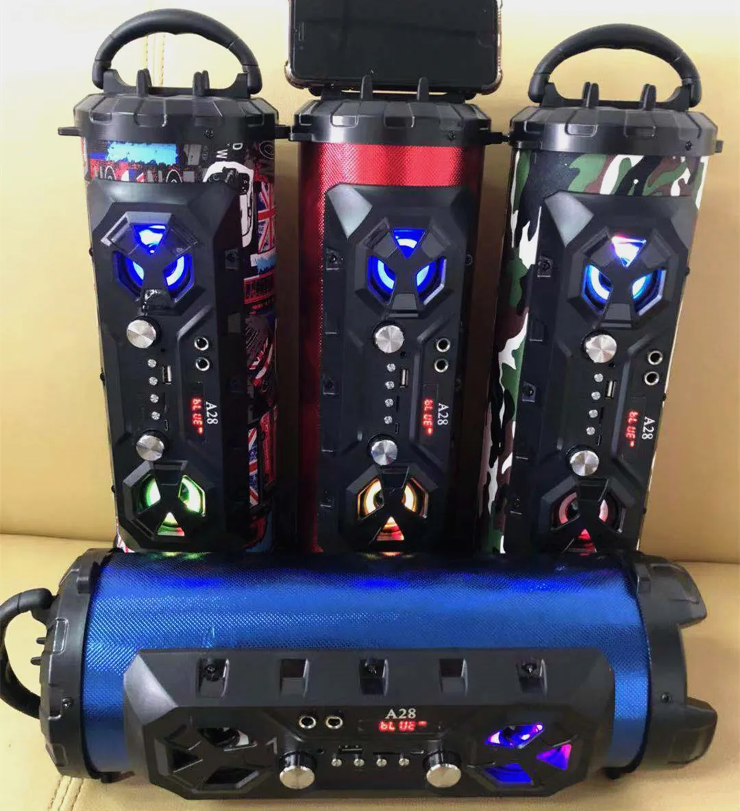 2019 deep bass subwoofer outdoor wireless car audio Bluetooths speaker with TF FM - ANKUX.COM