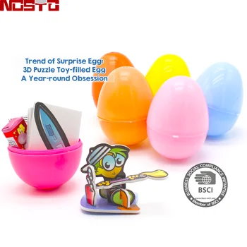 egg with candy and toy