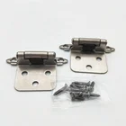 Self Closing Metal Cabinet Concealed Spring Hinge,Brush Nickel.