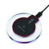 Fashion 5W/10W Qi Wireless Charger Pad with LED Light Fast Charging ABS PC for Mobile phone