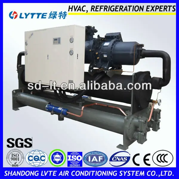 Large Capacity Refrigerating Industrial Chiller Screw Type Water Cooled Water Chiller