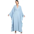 Latest burqa designs pictures batwing sleeves jubah kaftan top islamic clothing