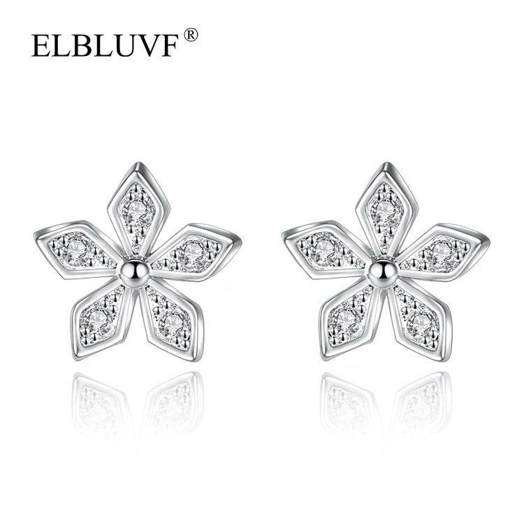 ELBLUVF Copper Alloy Zircon Jewelry S925 Silver Plated Flower Shape Earrings For Women Wholesale Jewelry, White gold
ELBLUVF Copper Alloy Zircon Jewelry S925 Silver Plated Flower Shape Earrings For Women Wholesale Jewelry, White gold